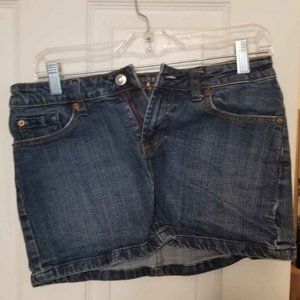 Bitten By Sarah Jessica Parker Blue Jean Mini Skirt